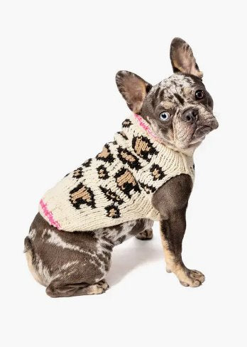Leopard Dog Sweater PET ACCESSORY Chilly Dog LEOPARD S 